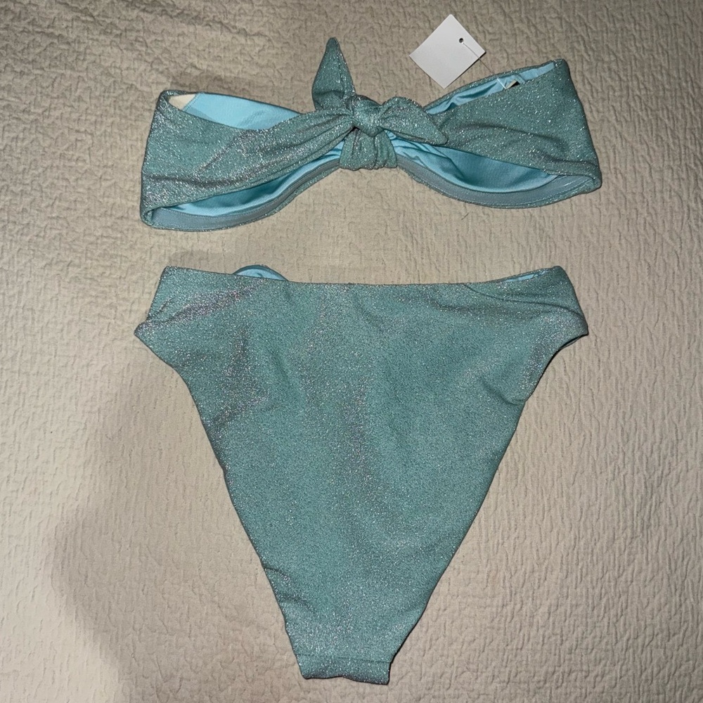 Dippin’ Daisy’s Blue Sparkle Bikini - Picture 2 of 6